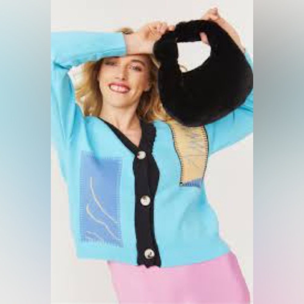 Jayley Faux Fur Jodie Bag Black NWT